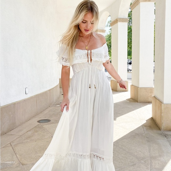 Free People Moonlight Ocean Maxi Dress Size XL - Picture 1 of 9